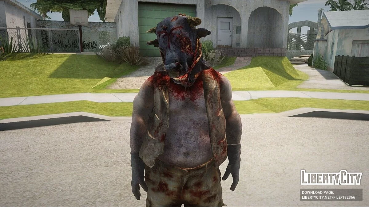 Минотавр из Resident Evil 4 Remake / GTA San Andreas