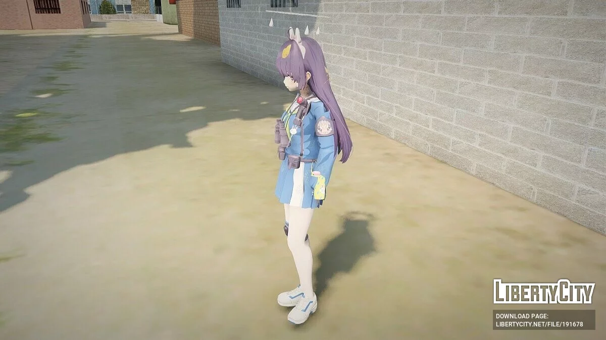 Miyu Kasumizawa из Blue Archive / GTA San Andreas