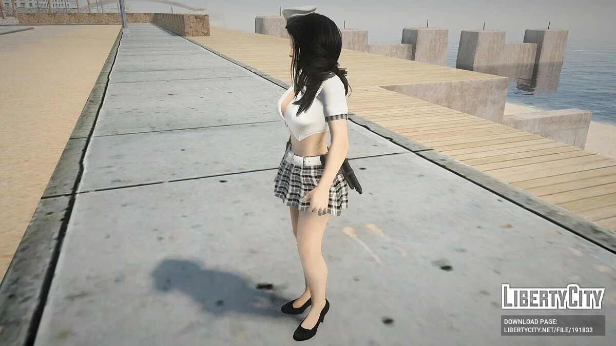 Момиджи в костюме полицейского / GTA San Andreas