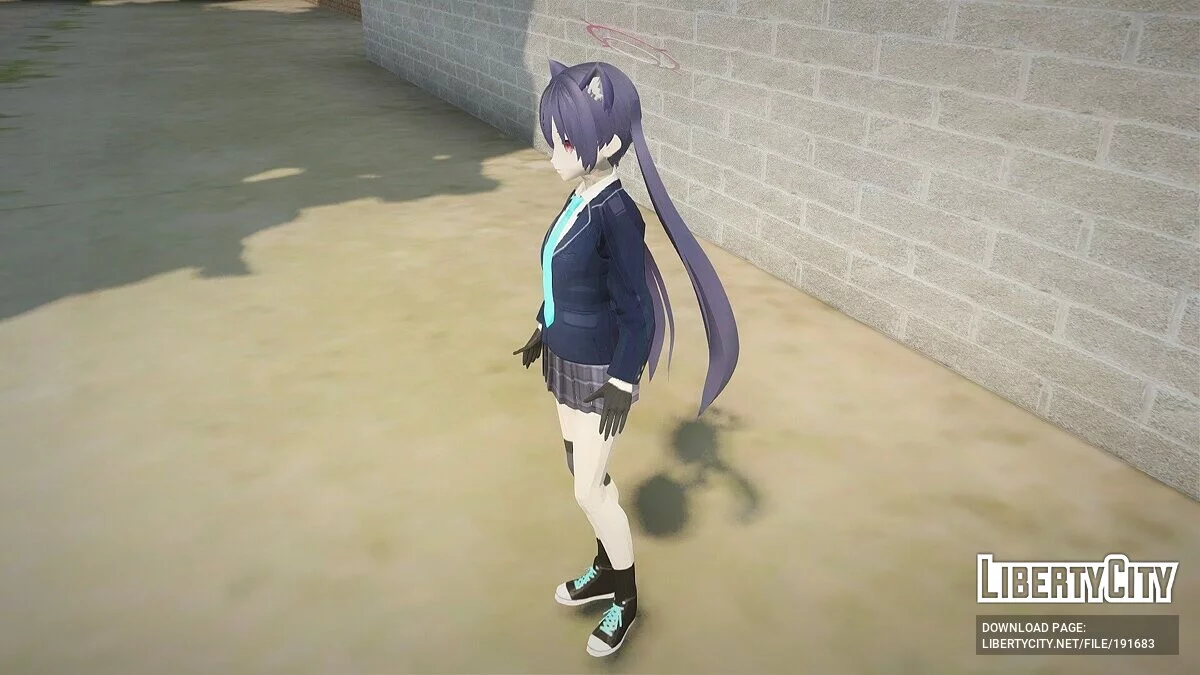 Serika Kuromi из Blue Archive / GTA San Andreas