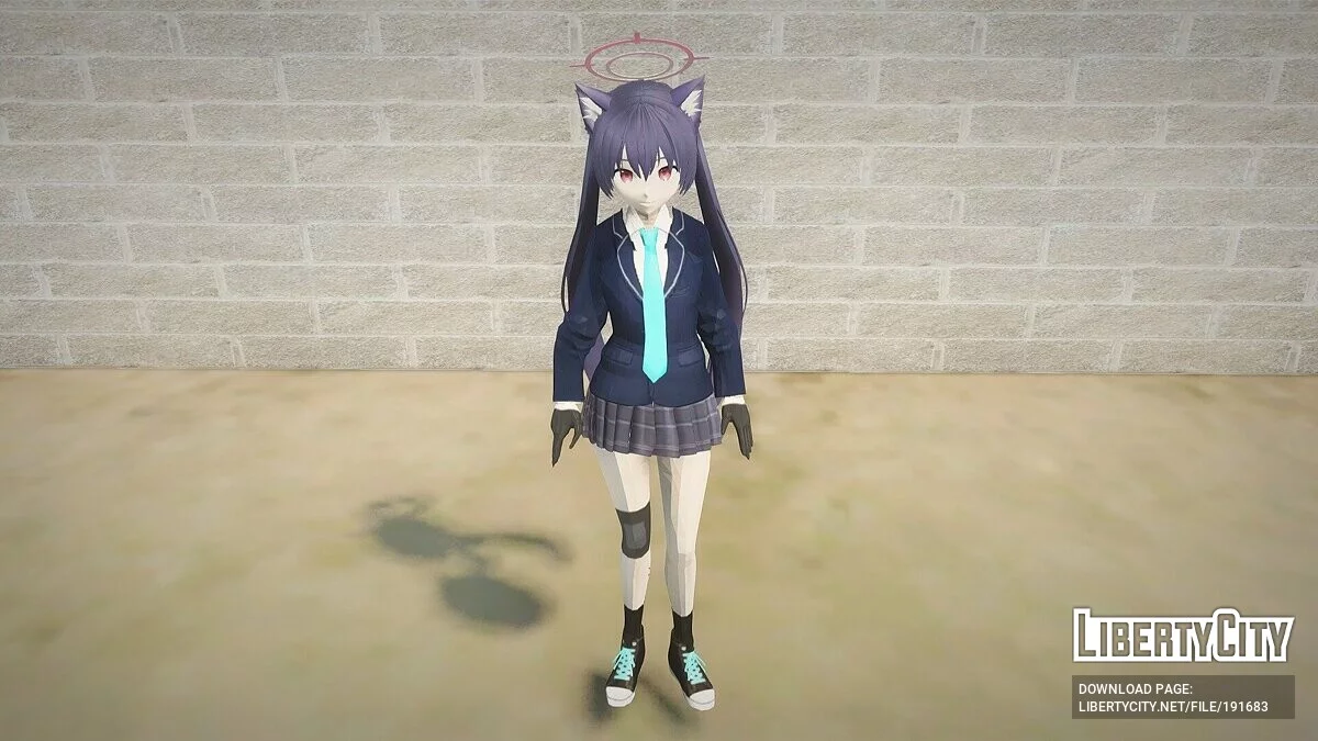 Serika Kuromi из Blue Archive / GTA San Andreas