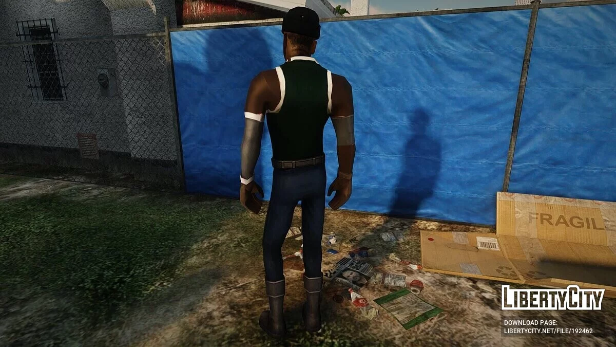 Свит Джонсон в наряде из Sword Art Online Newbie / GTA San Andreas