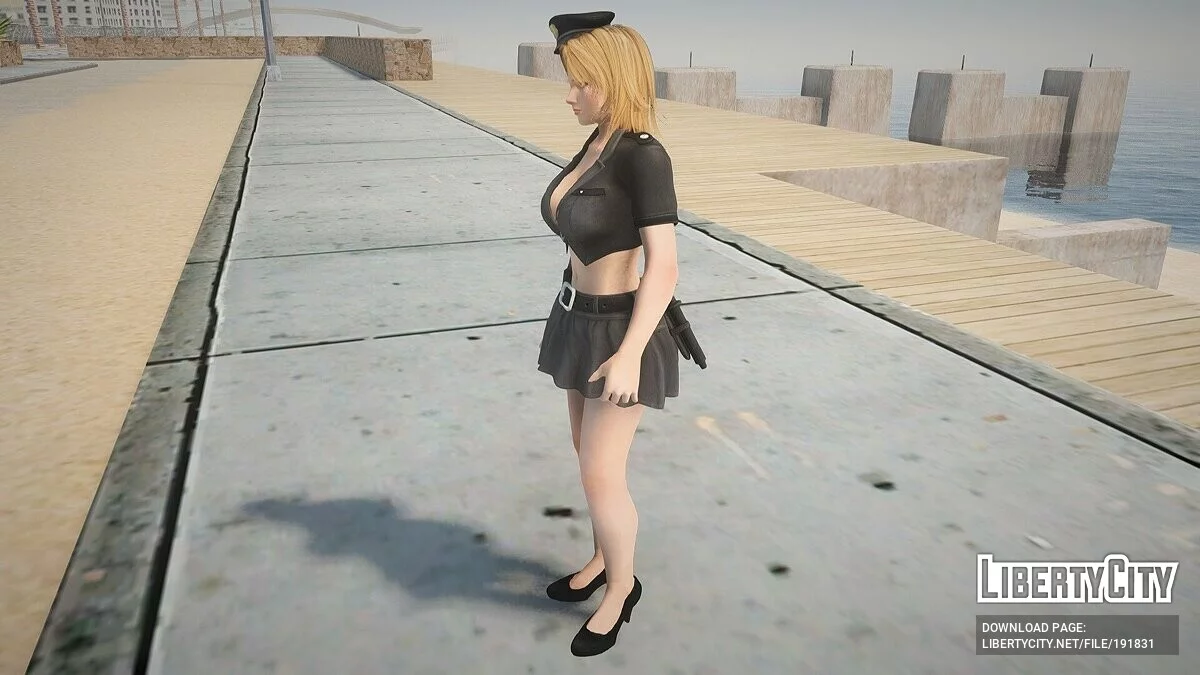 Тина Армстронг в костюме полицейского / GTA San Andreas