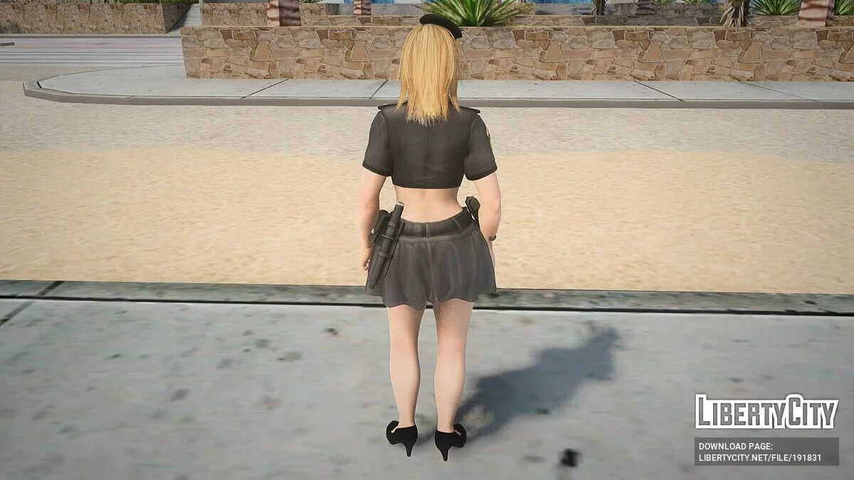 Тина Армстронг в костюме полицейского / GTA San Andreas