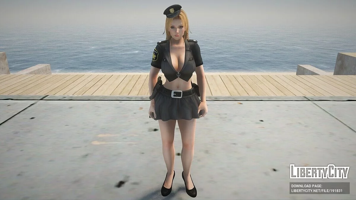 Тина Армстронг в костюме полицейского / GTA San Andreas