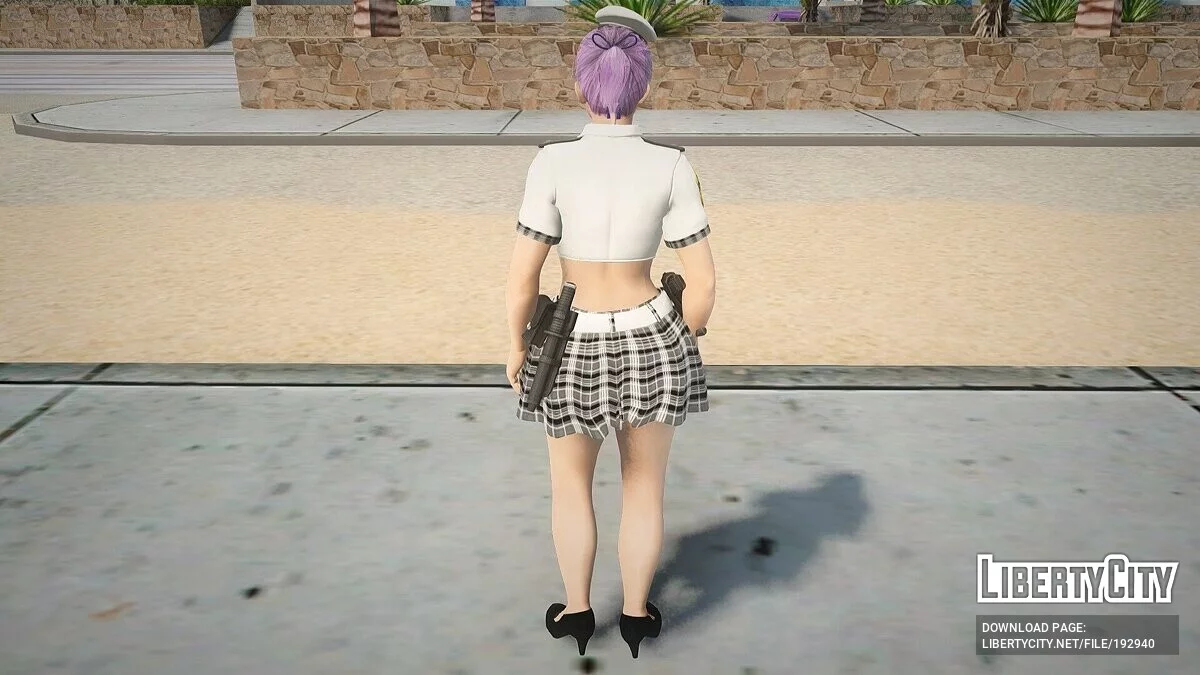 Аянэ в костюме полицейского / GTA San Andreas