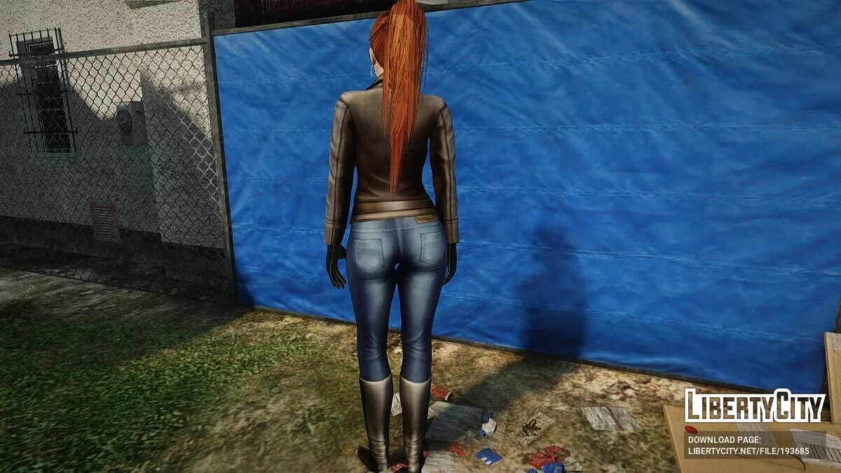 Девушка из DOA в наряде байкера / GTA San Andreas