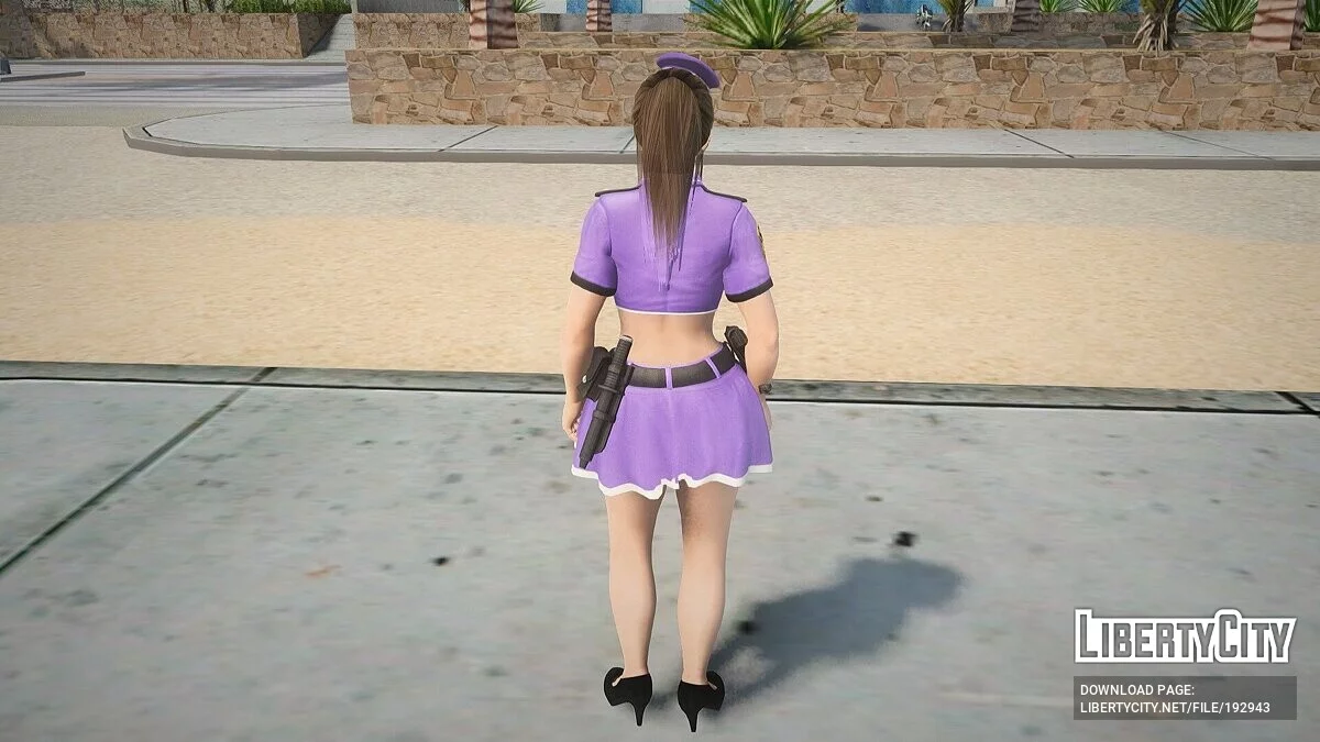 Хитоми в костюме полицейского / GTA San Andreas