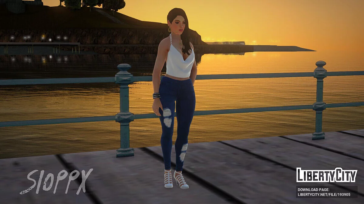 Лана в повседневной одежде / GTA San Andreas