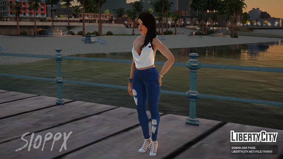 Лана в повседневной одежде / GTA San Andreas