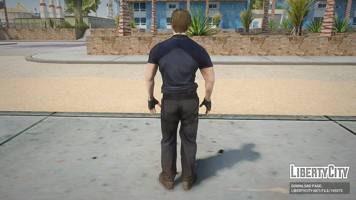 Леон Скотт Кеннеди из Resident Evil 4 Remake / GTA San Andreas