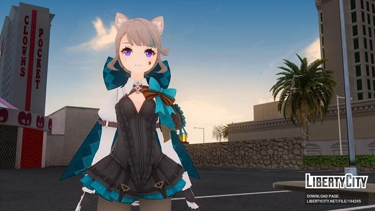 Lynette из Genshin Impact / GTA San Andreas