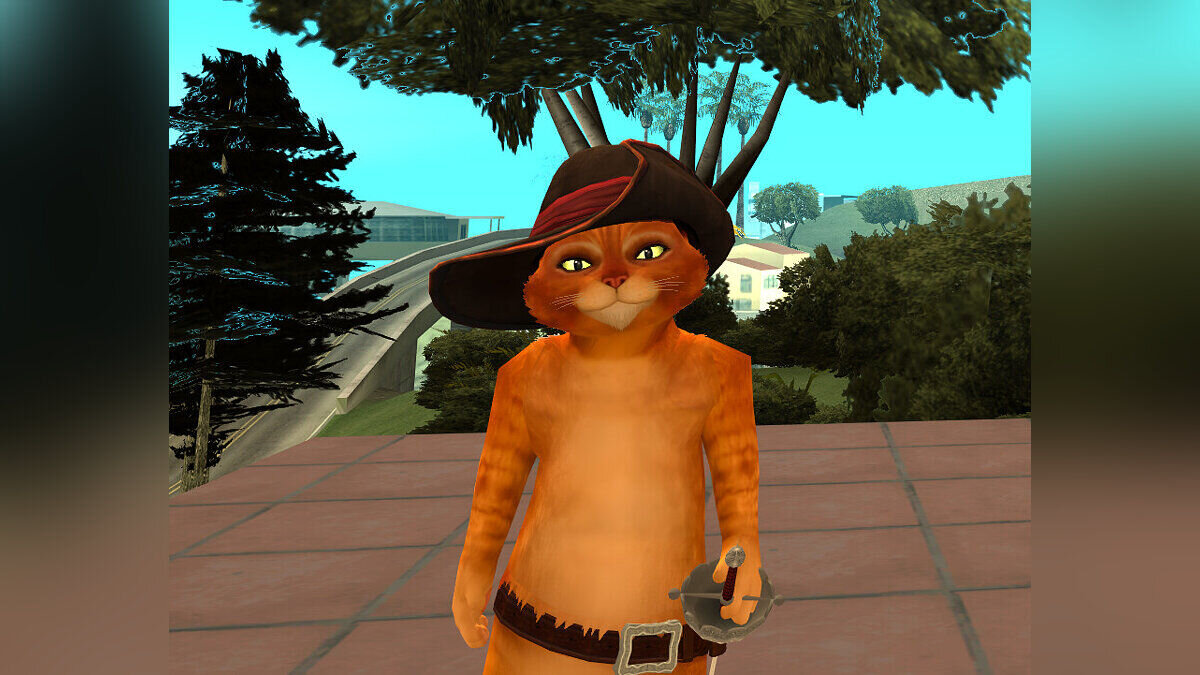 Скачать Кот в сапогах из Puss in Boots: The Video Game для GTA San Andreas