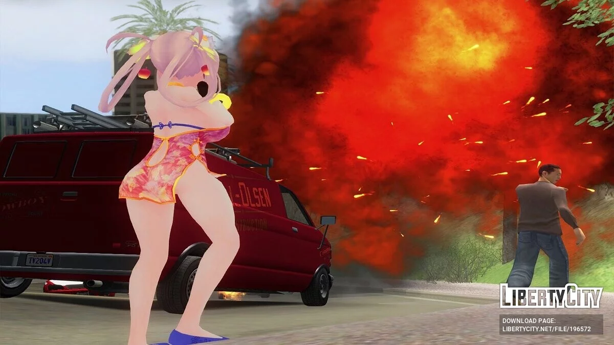 Manpuku Maru-chan в китайском наряде / GTA San Andreas