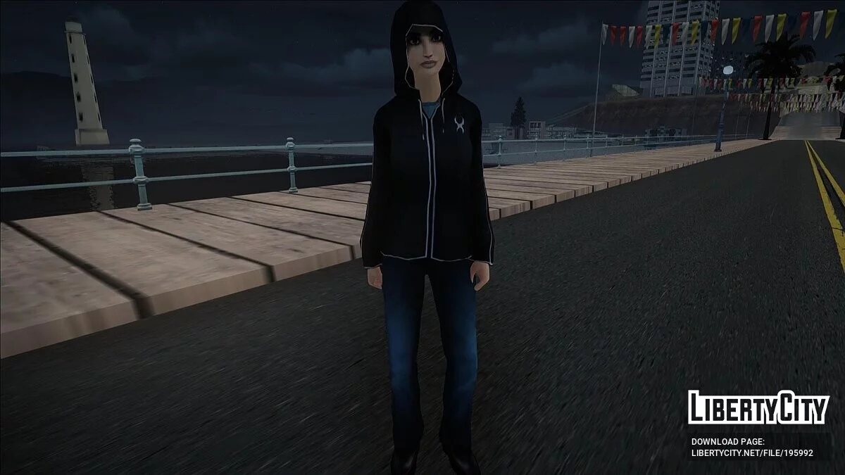 Зои Кастильо в худи из Dreamfall: The Longest Journey / GTA San Andreas