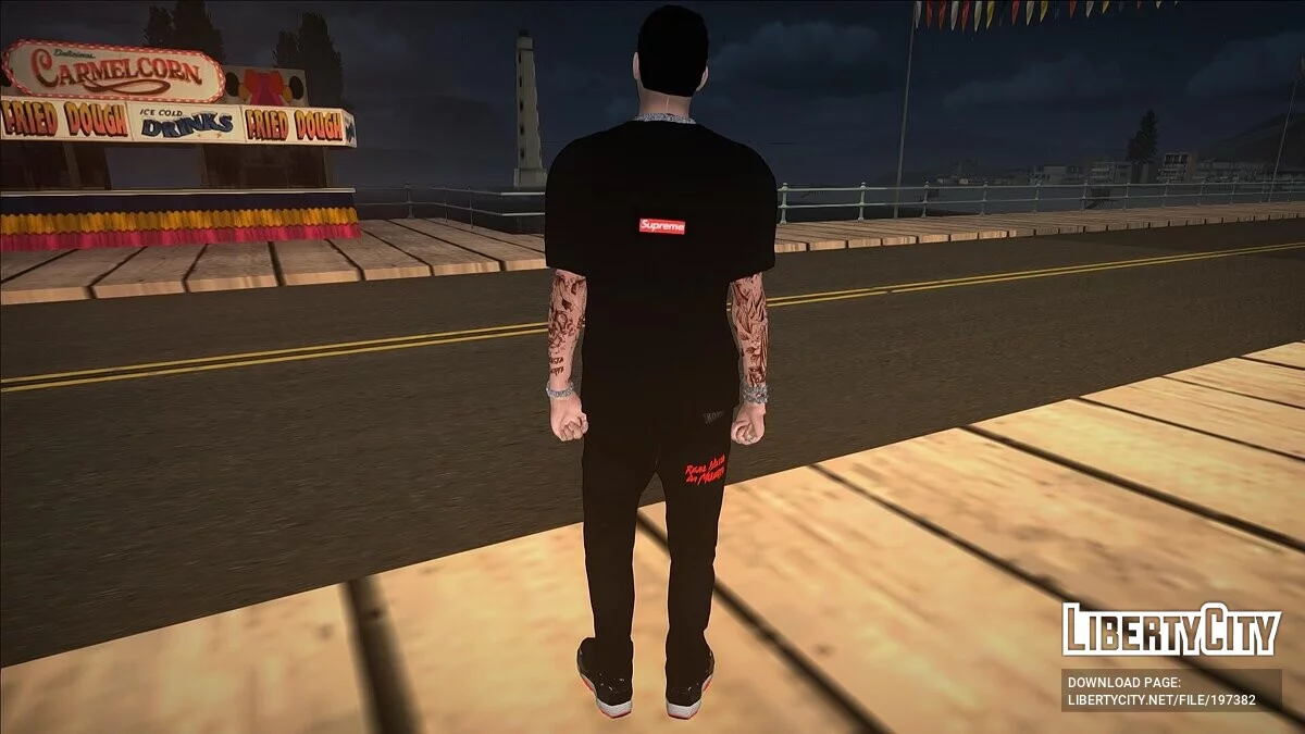 Ануэль АА в футболке OBEY / GTA San Andreas