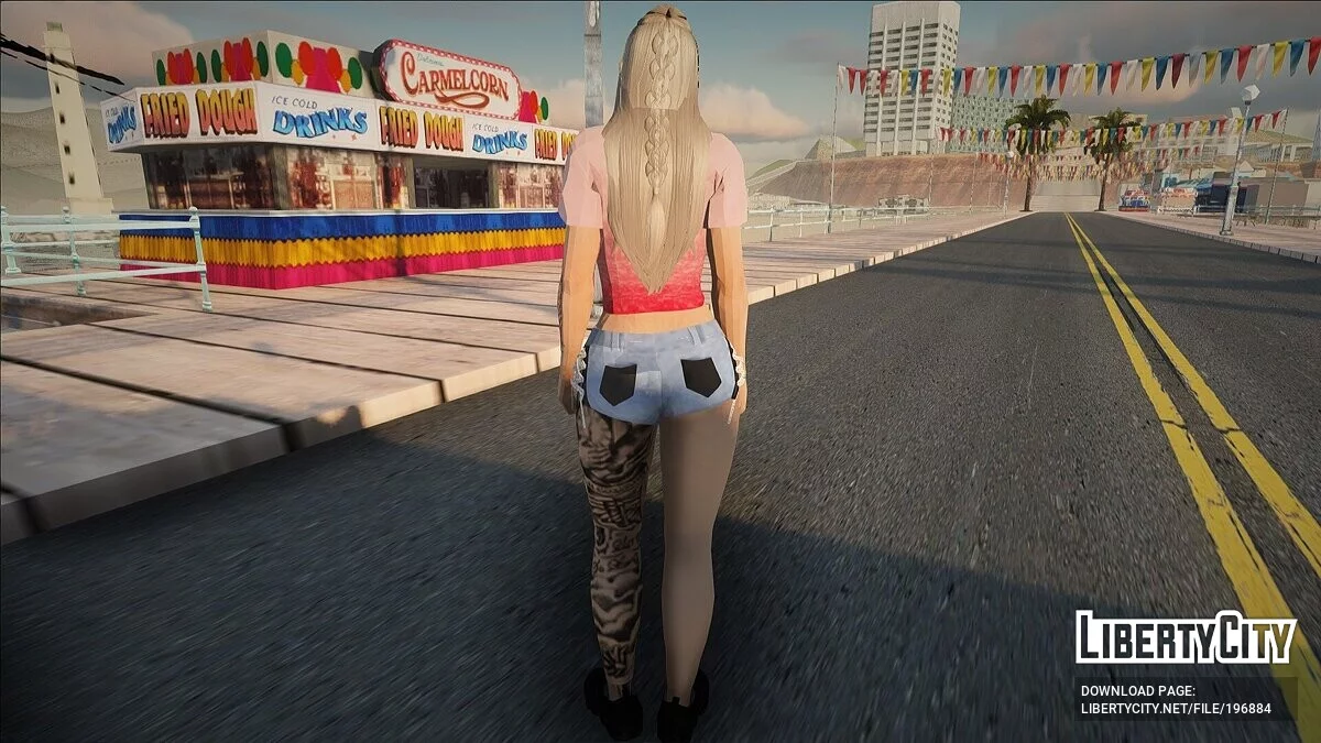 Блондинка с татуировками / GTA San Andreas