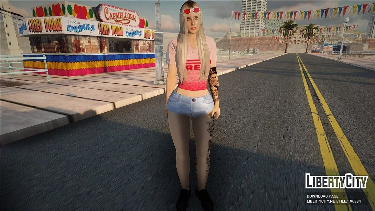 Блондинка с татуировками / GTA San Andreas