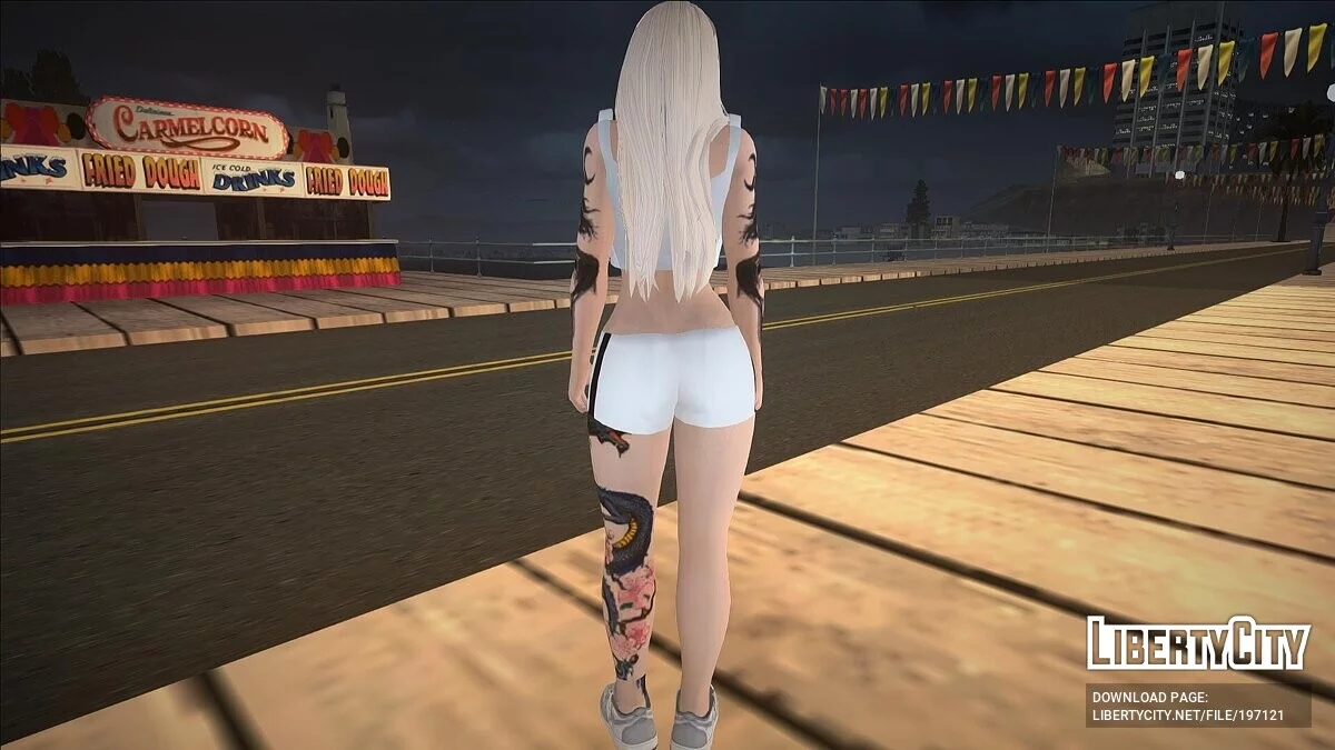 Блондинка в наряде Найк / GTA San Andreas