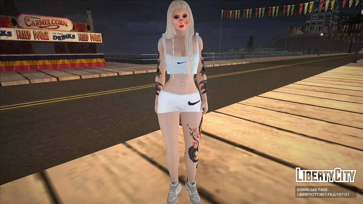 Блондинка в наряде Найк / GTA San Andreas