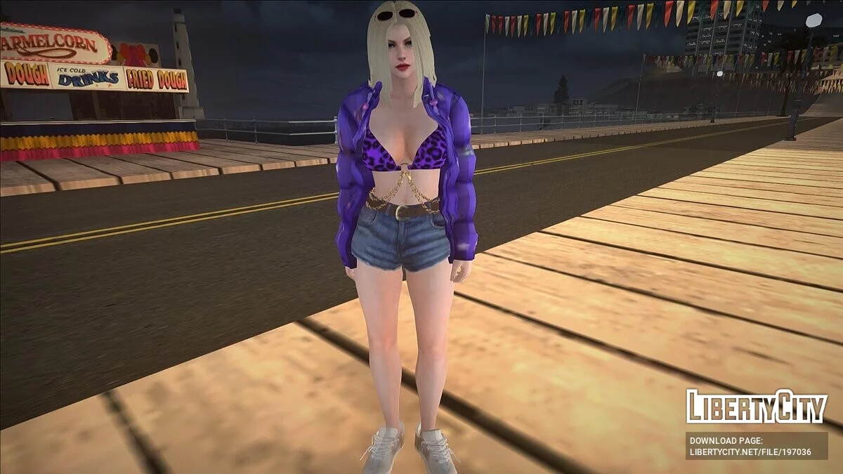 Блондинка в зимней куртке / GTA San Andreas