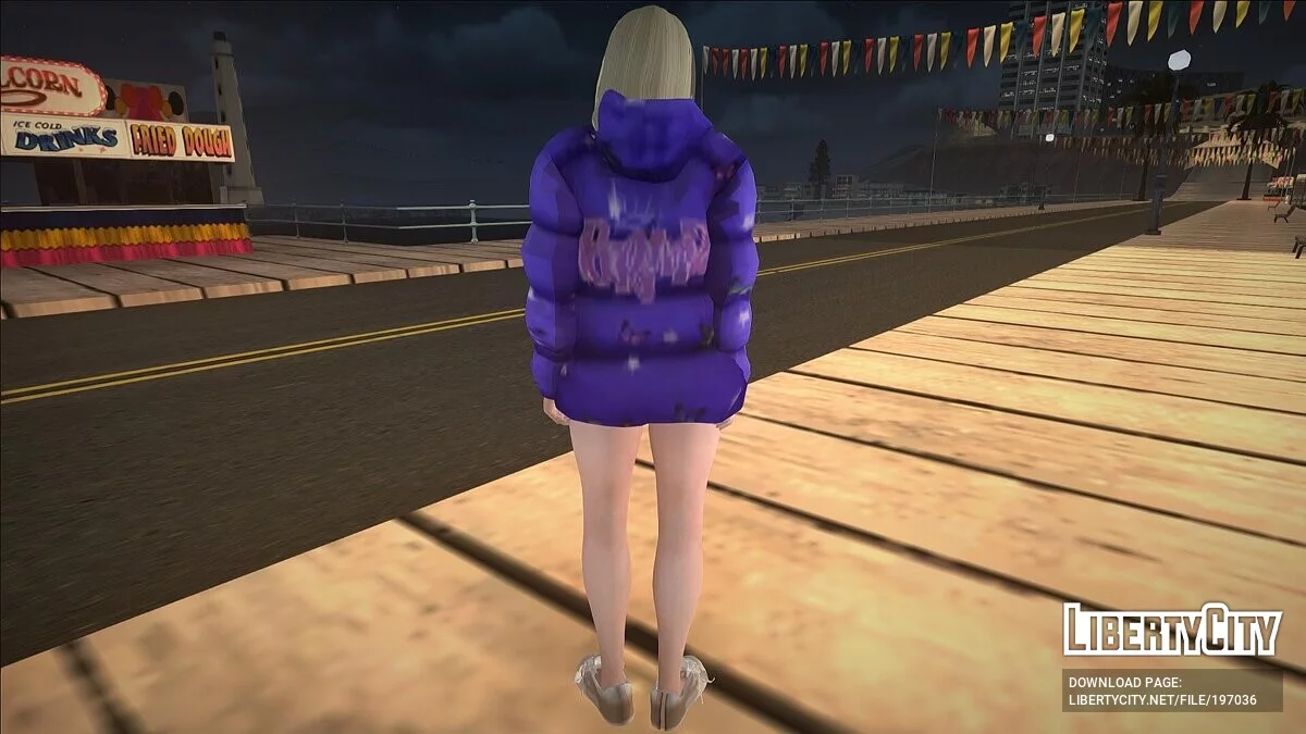 Блондинка в зимней куртке / GTA San Andreas