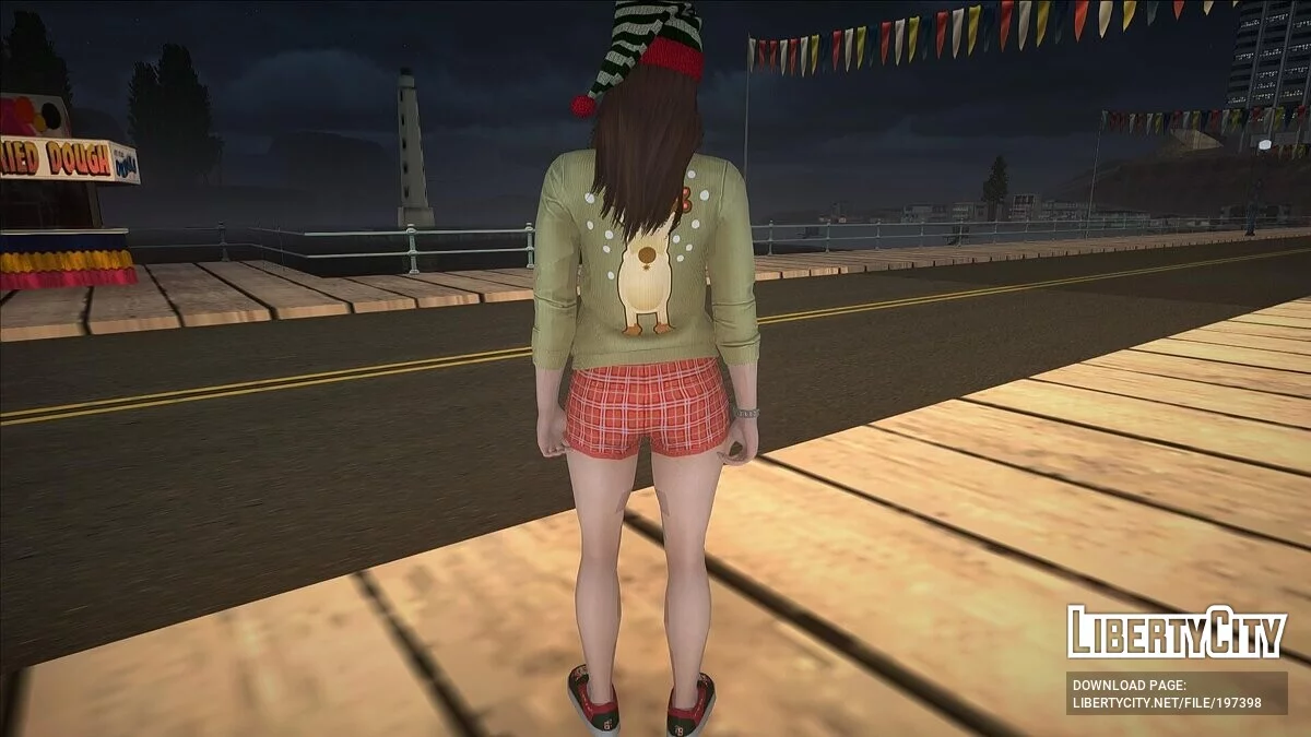 Девушка в Рождественском наряде / GTA San Andreas