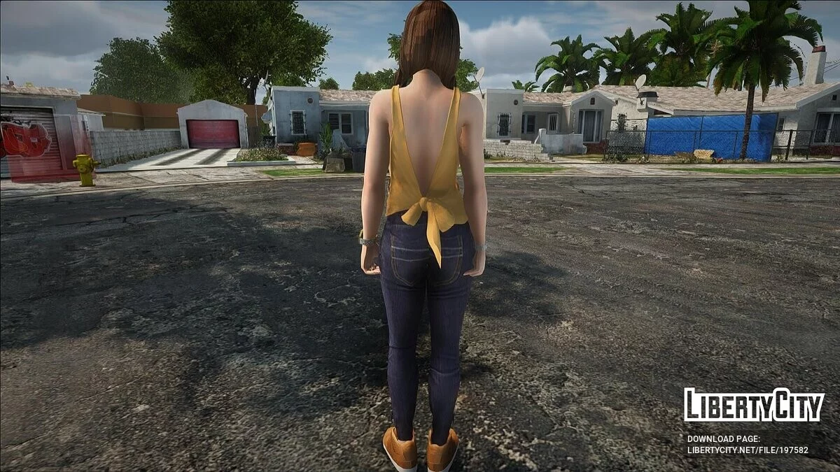 Хитоми из DOA в модном наряде / GTA San Andreas