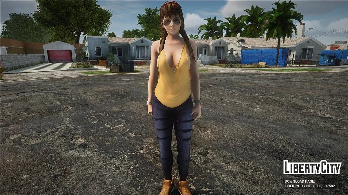 Хитоми из DOA в модном наряде / GTA San Andreas