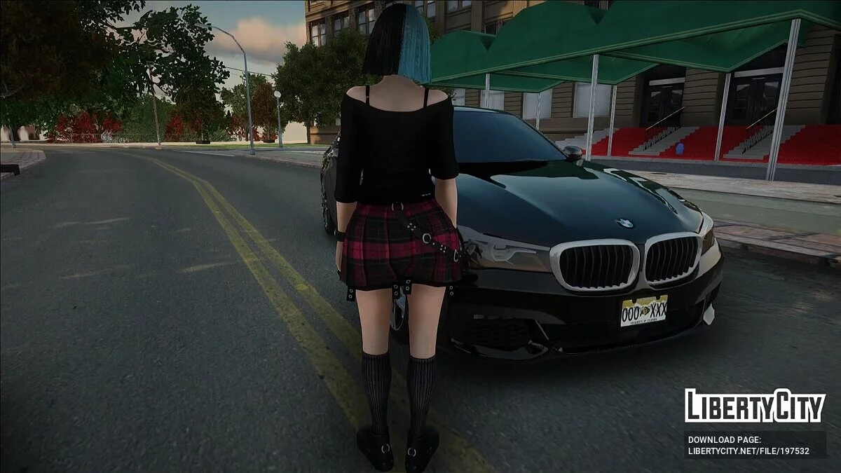 Хитоми Kawaii Gothic фанатка AC/DC / GTA San Andreas
