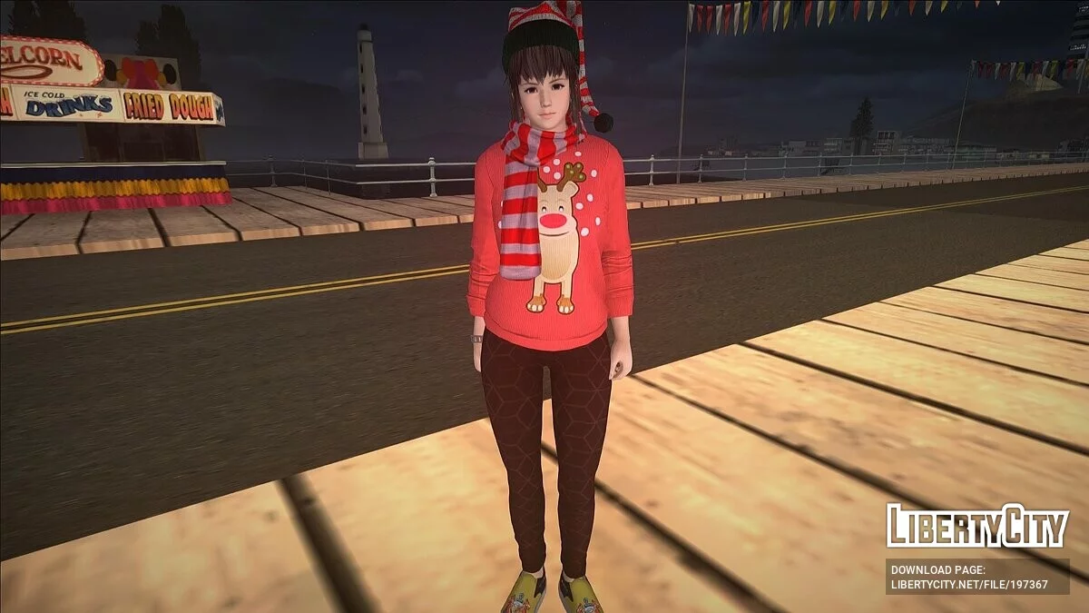 Хитоми в Рождественском наряде / GTA San Andreas