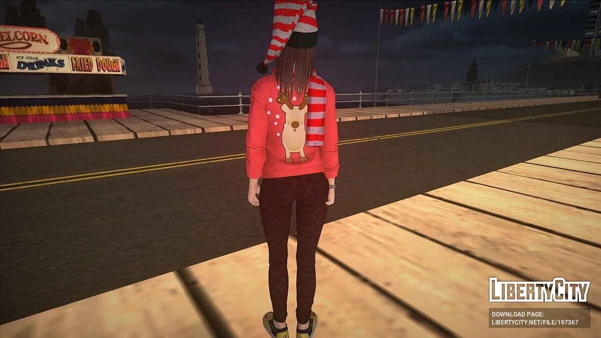 Хитоми в Рождественском наряде / GTA San Andreas