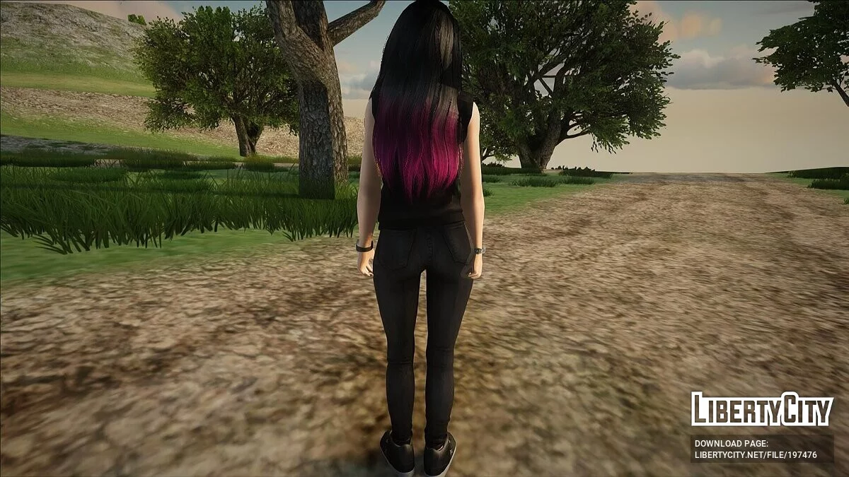 Кокоро в наряде Nickelback / GTA San Andreas