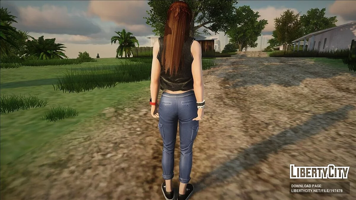 Лэй-Фанг в наряде Нирваны / GTA San Andreas