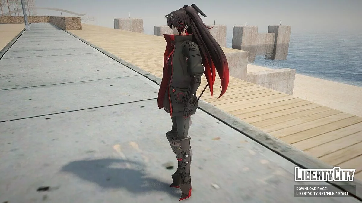 Люсия Plume из Punishing: Gray Raven / GTA San Andreas