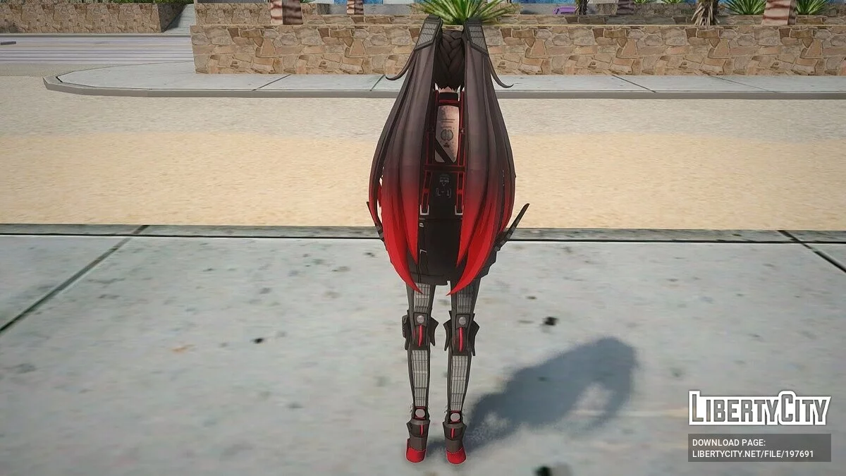 Люсия Plume из Punishing: Gray Raven / GTA San Andreas