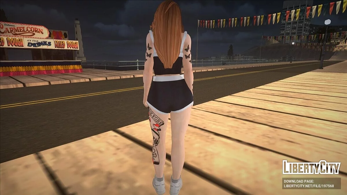 Рандомный женский скин с татуировками / GTA San Andreas