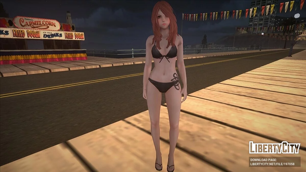 Рыжеволосая Рэйчел в бикини / GTA San Andreas