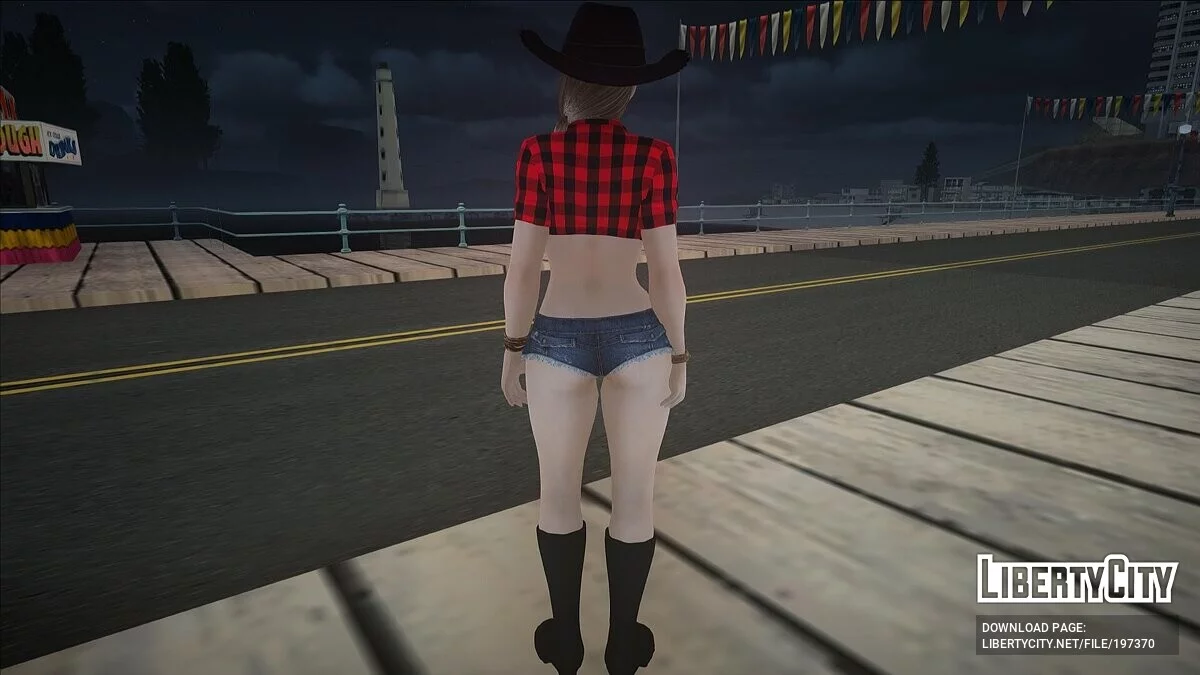 Сара Брайан в одежде пастушки / GTA San Andreas