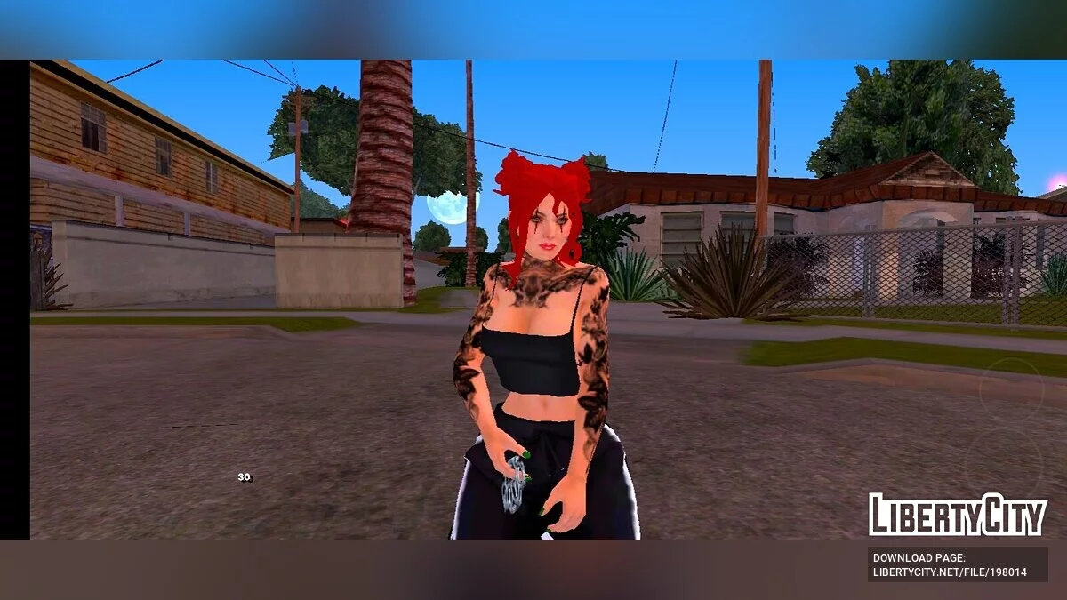 Скин девушки с татуировками / GTA San Andreas