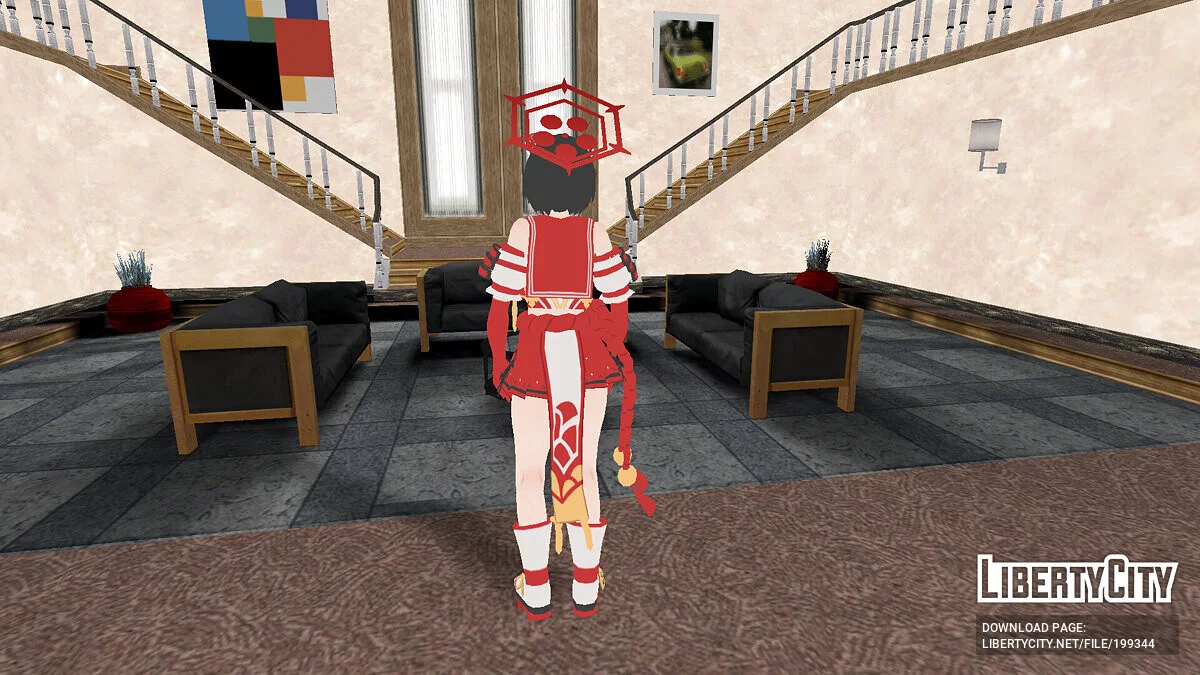 Kasuga Tsubaki из Blue Archive / GTA San Andreas