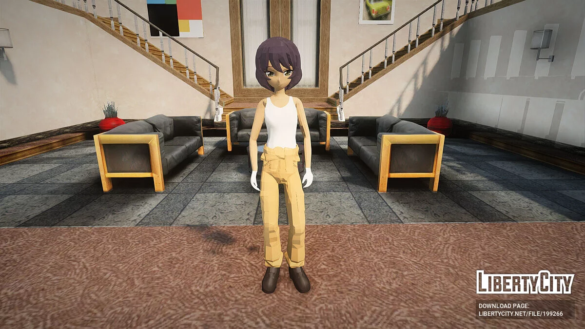 Keiko Hoshino из Girls und Panzer / GTA San Andreas