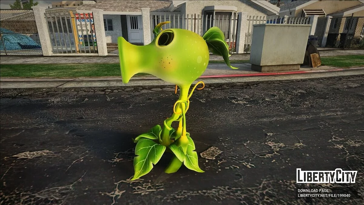 Lanza Guisantes из Plants vs. Zombies / GTA San Andreas
