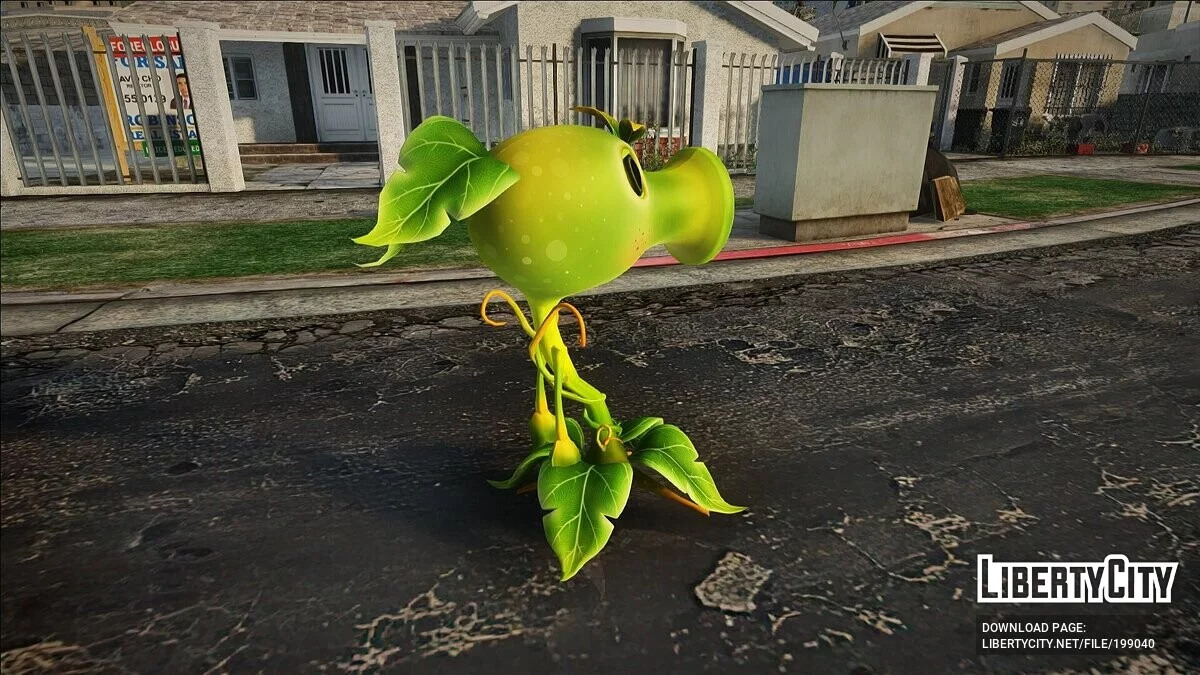 Lanza Guisantes из Plants vs. Zombies / GTA San Andreas