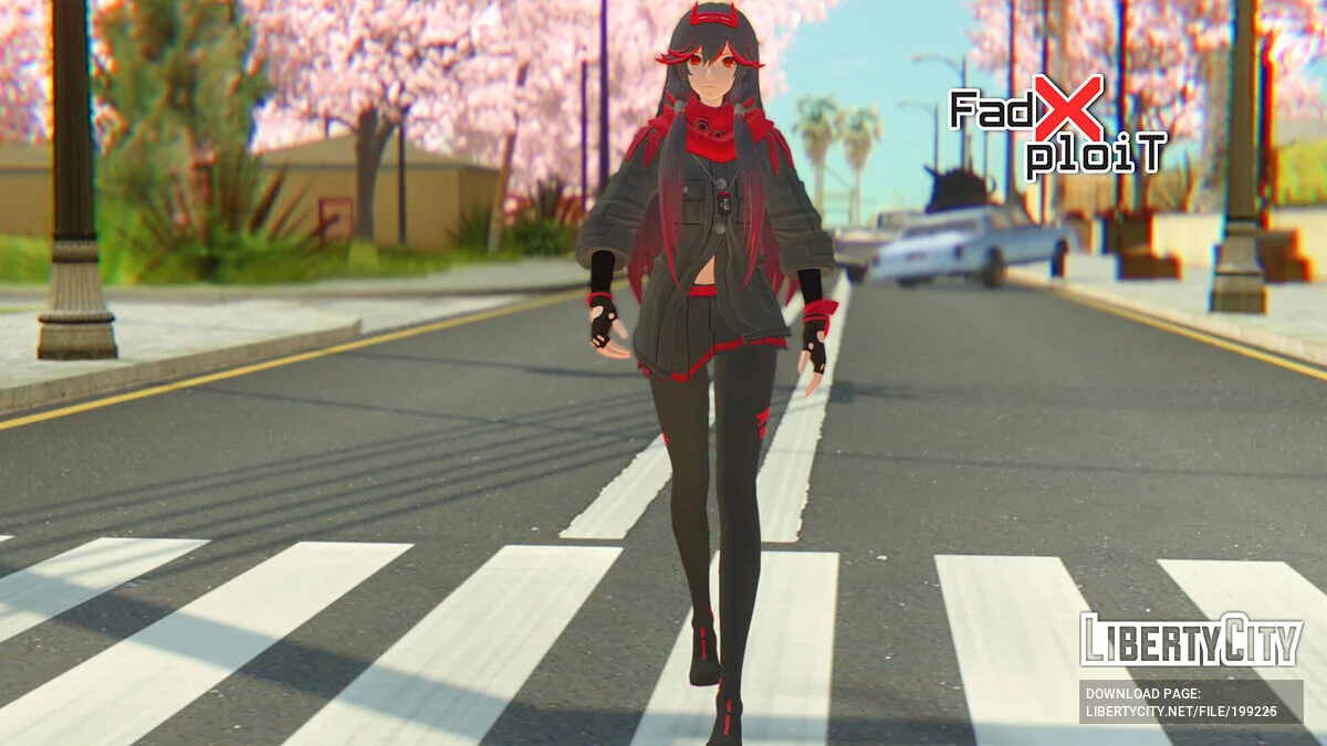 Люсия Lotus из Punishing: Gray Raven / GTA San Andreas