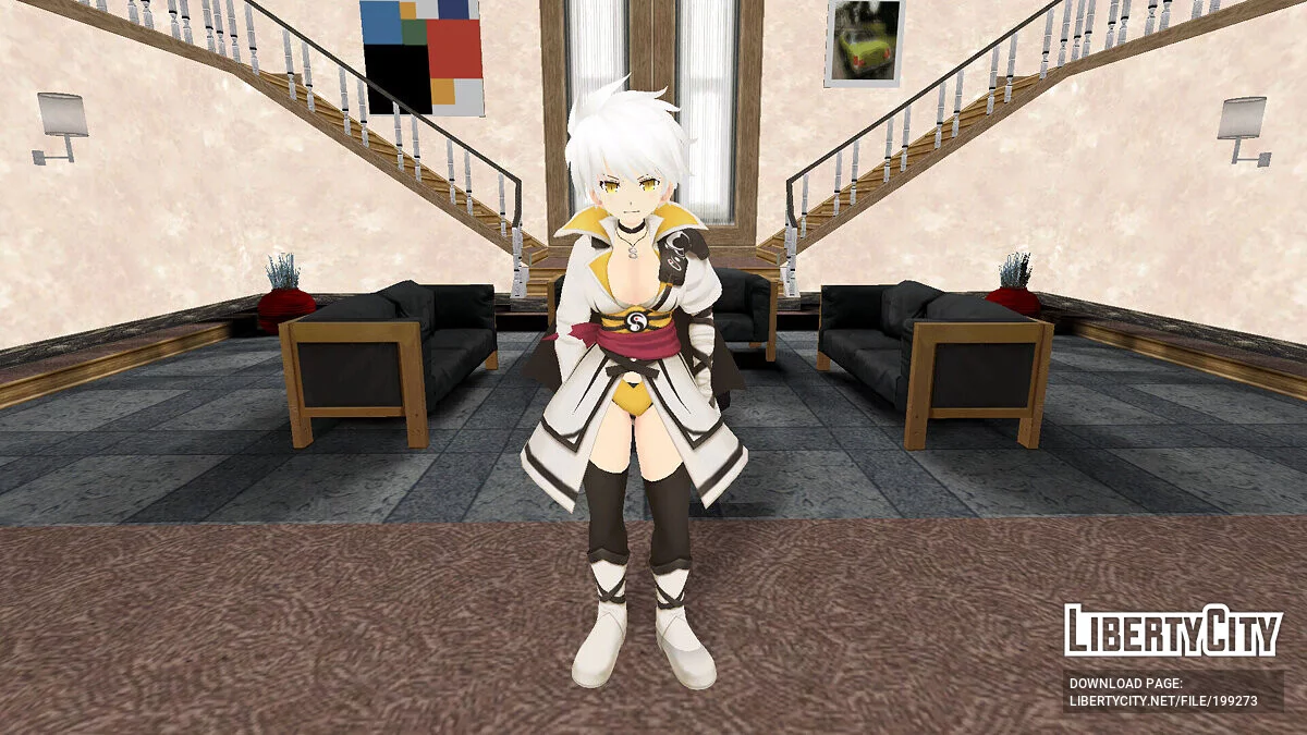 Miyabi из Senran Kagura: Estival Versus / GTA San Andreas