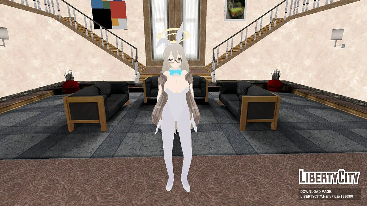 Murokasa Akane (Bunny Girl Ver.) из Blue Archive / GTA San Andreas