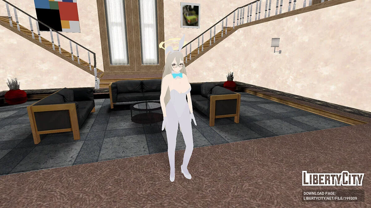 Murokasa Akane (Bunny Girl Ver.) из Blue Archive / GTA San Andreas