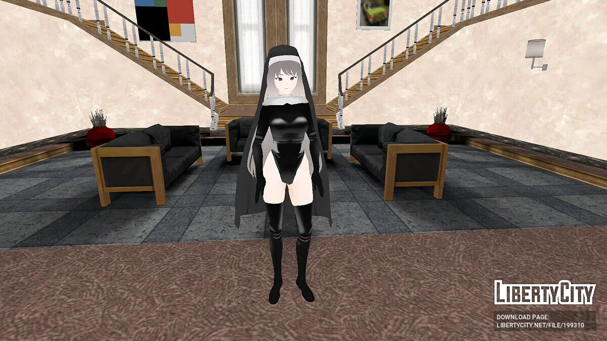 Utazumi Sakurako (Justina Suit Ver.) из Blue Archive / GTA San Andreas