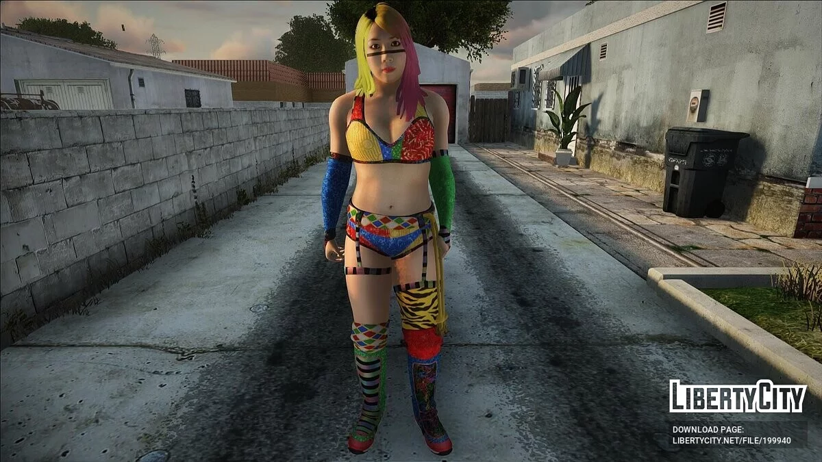 Асука из WWE 2020 / GTA San Andreas